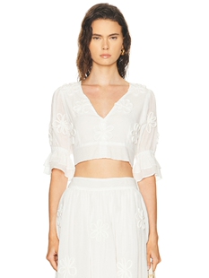 All That Remains FLEUR 上装 revolve小众新款 白色