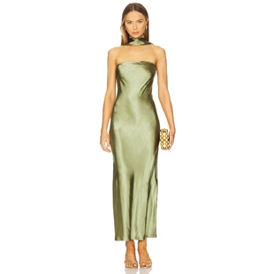 SNDYS ANGELINA 裙子 橄榄色REVOLVE小众新款