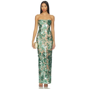 and 绿色REVOLVE小众新款 Banco 长裙 DAHLIA Bronx