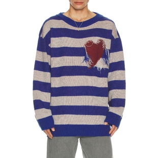 WE11DONE GRUNGE 套衫 蓝色REVOLVE小众新款