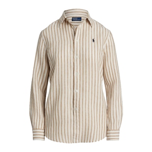 米色条纹衬衫 拉夫劳伦 上装 REVOLVE小众新款 Ralph Polo Lauren