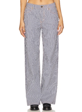 [春季新品]LIONESS TOP MODEL 牛仔裤 藏青色 美式复古风REVOLVE