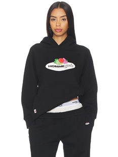 HOMMEgirls 连帽衫 revolve小众新款 黑色
