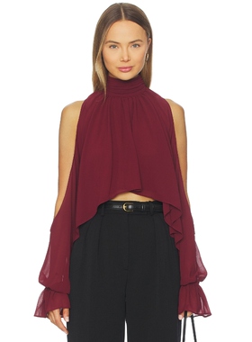 [冬季新品]Lovers and Friends FELICITY 上装 酒红色REVOLVE