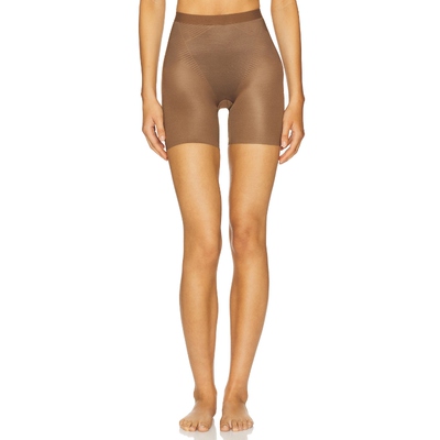 SPANX SPANXSHAPE INVISIBLE 短裤 棕色 运动复古风REVOLVE小众新