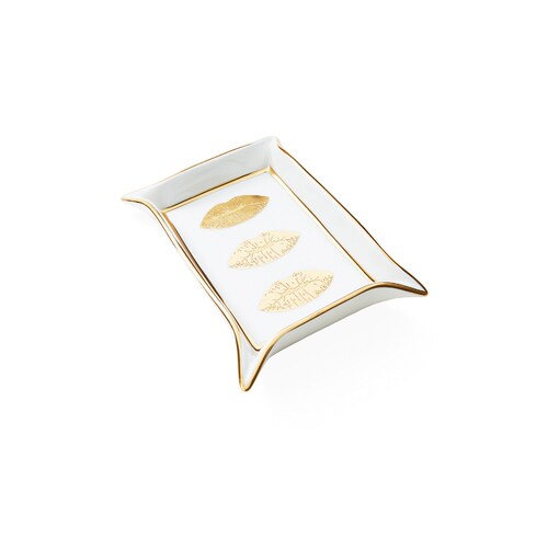 Jonathan Adler Lips Valet Tray 白色 REVOLVE小众新款