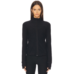 休闲风纯色运动上衣REVOLVE小众新款 夹克黑色美式 Yoga Beyond