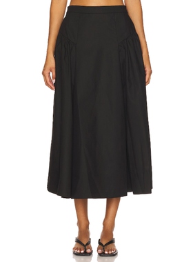 [夏季新品]ASTR the Label LAILA 半身裙 黑色REVOLVE小众