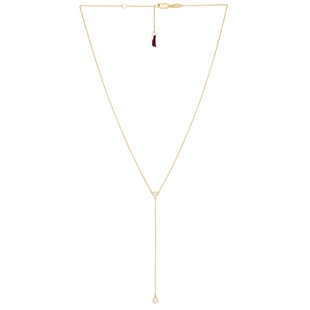 SHASHI SOLITAIRE 套索项链 金属金色 REVOLVE小众新款