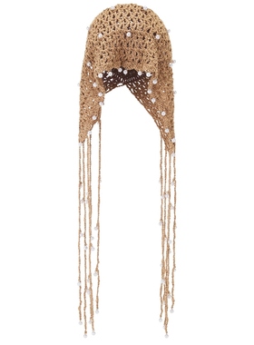 8 Other Reasons COTTON CROCHET HOODS WITH FAUX PEARL DETAILS