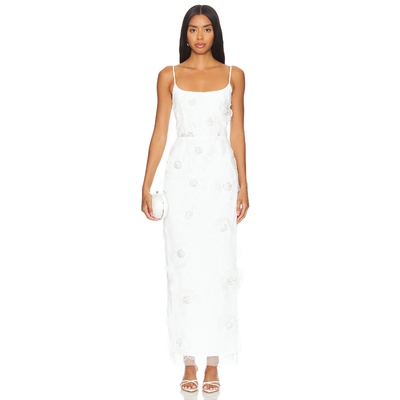 [春季新品]ELLIATT DAHLIA 中长款连衣裙 象牙白REVOLVE小众