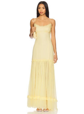 [春季新品]Tularosa ADA 裙子 柠檬色 REVOLVE小众