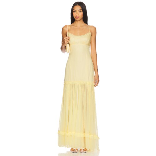 [春季新品]Tularosa ADA 裙子 柠檬色 REVOLVE小众