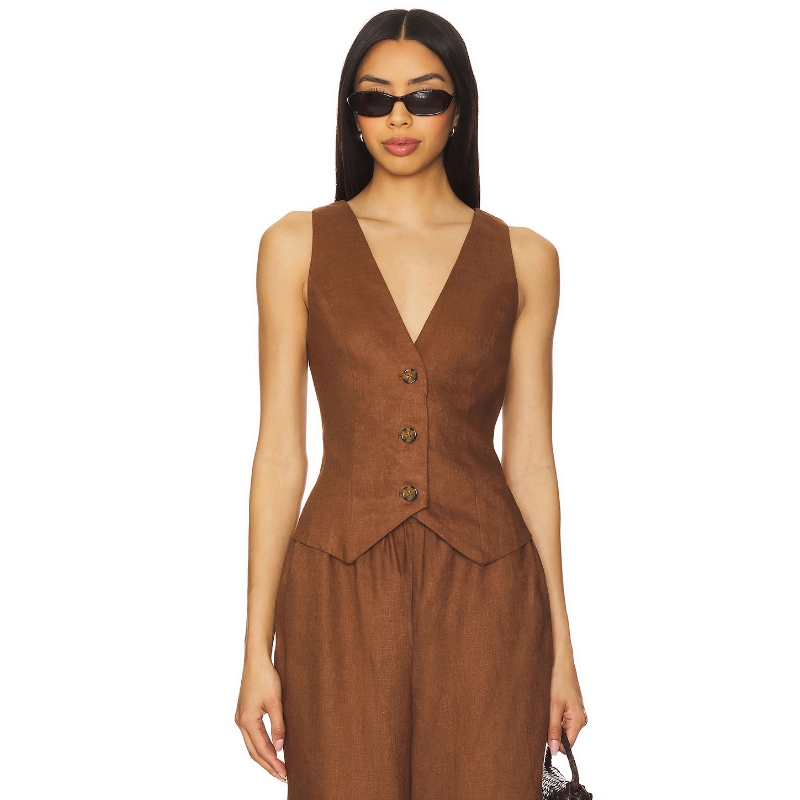 [冬季内搭]Lovers and Friends 背心棕色辣妹风REVOLVE闫四碗同款