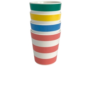 Xenia Taler Assorted Stripe Cups Set 绿色、黄revolve小众新款