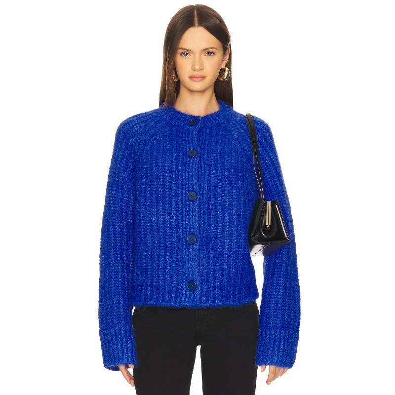 [冬季新品]John & Jenn by Line BENNY 开衫 靛蓝羊毛衫REVOLVE