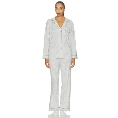eberjey Gisele Printed Long Pajama Set  revolve小众新款