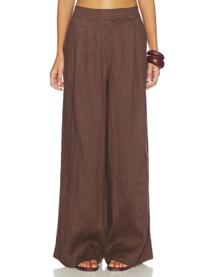 AEXAE Linen Palazzo Trouser revolve小众新款
