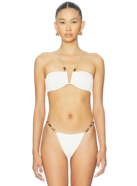 Vix Swimwear LESLEY 比基尼文胸上装 白色 y2k辣妹风REVOLVE小众