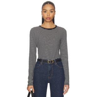 长袖 SIMONE T恤 黑色 y2k辣妹风REVOLVE小众新 NILI 白色 LOTAN