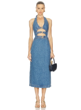 Cult Gaia ESTELLE 裙子 牛仔 性感礼服REVOLVE小众新款