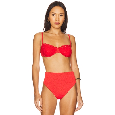 [春季新品]Vix Swimwear NAYA NISSI 比基尼文胸上装 红色REVOLVE