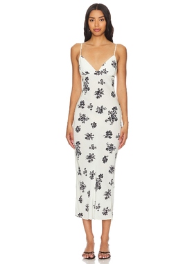 House of Harlow 1960 JINX 中长款连衣裙女 黑色REVOLVE