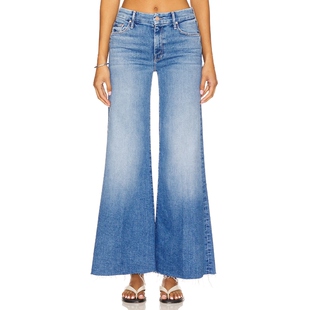 [春季新品]MOTHER 牛仔裤蓝色喇叭裤丹宁长裤REVOLVE