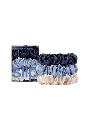 slip SET OF 3 PURE SILK LARGE SCRUNCHIES 纯丝大号发圈 revolv