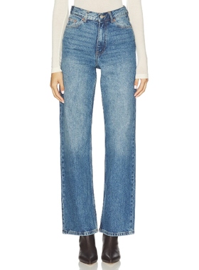 [春季新品]Dr. Denim直筒牛仔裤蓝色阔腿裤美式复古长裤REVOLVE