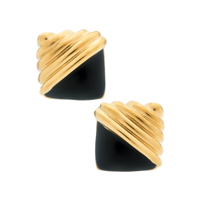 Galley Los Angeles JANE 铆钉耳饰 金属金色REVOLVE小众新款