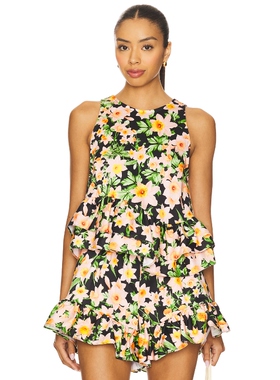 KIKA VARGAS LI 上装 黑色 y2k辣妹风REVOLVE小众新款