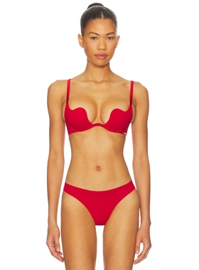 [春节穿搭]fleur du mal LE STRETCH 钢圈胸罩红色REVOLVE新款