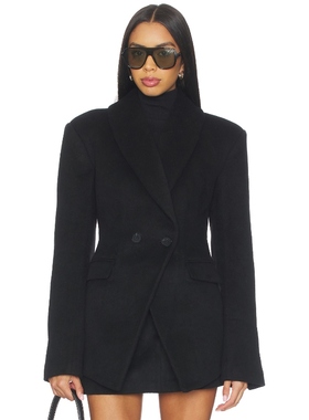 Lovers and Friends 西装夹克黑色老钱风正肩收腰外套REVOLVE新款