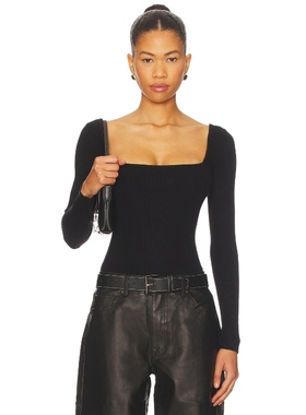 ALL THE WAYS AMALIA 紧身服 黑色 y2k辣妹风REVOLVE小众新款