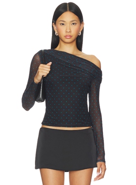 AFRM BARRY 上装 黑色 y2k辣妹风REVOLVE小众新款