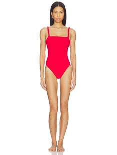 Nau Bikinis BRAIDED LOW BACL 一件式泳装 revolve小众新款 红色