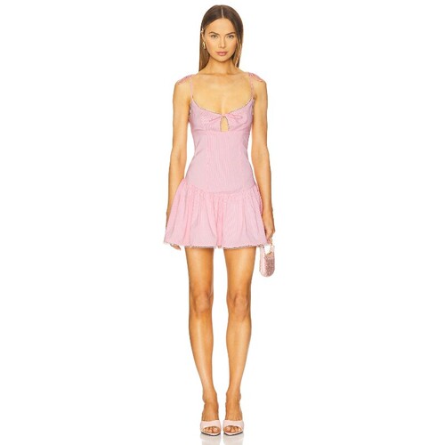 [秋冬新品]MORE TO COME ATIANA 连衣裙 玫瑰REVOLVE小众新款