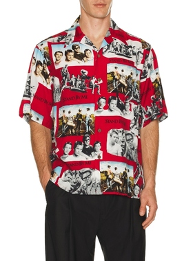 WACKO MARIA STAND BY ME HAWAIIAN 衬衫 红色REVOLVE小众新款