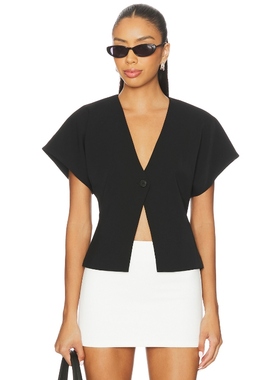 [冬季新品]ALL THE WAYS WANDA 上装 黑色 y2k辣妹风 REVOLVE小众