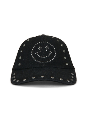 Happy Caps STUDDED 帽类  黑色 秋冬新品REVOLVE
