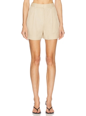 L'Academie LEALA 短裤 米色 美式休闲风REVOLVE小众