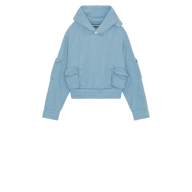 Kody Phillips CARGO HOODIE 连帽衫 蓝色REVOLVE小众新春季