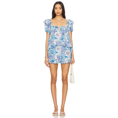 【海外直邮】Free People MAGGY 连衫裤 蓝色 美式休闲风REVOLVE