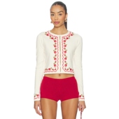 春季 WALTZ开衫 新品 Love Lemons爱柠檬 For 奶油色REVOLVE保暖