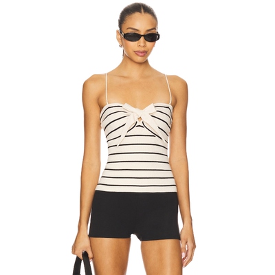 [春季新品]HEARTLOOM ESTELLE 无袖上装象牙白REVOLVE小众新款