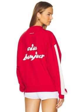 [春节穿搭]Araminta James 运动衫红色泽西风宽松上衣REVOLVE