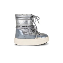 MOON BOOT 雪地靴金属银色保暖靴子滑雪鞋REVOLVE小众新款儿童款