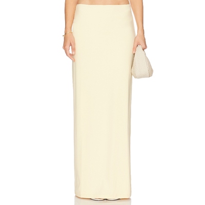 [冬季新品]Nakedvice THE HENRY 半身裙 柠檬色REVOLVE小众