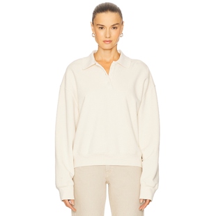 GRLFRND POLO SWEATSHIRT 运动衫 象牙白REVOLVE小众新款冬季保暖